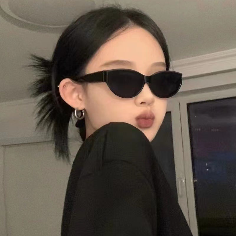 Gafas de sol de moda con montura ovalada y resistentes a los rayos UV