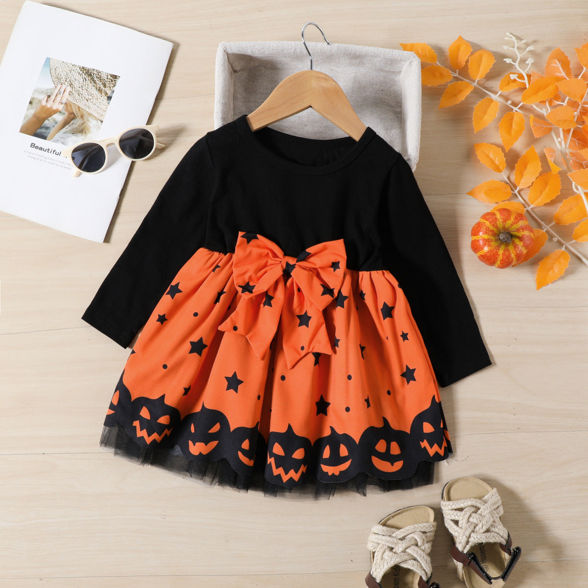 Kids Toddler Girls Casual Cotton Halloween Dress