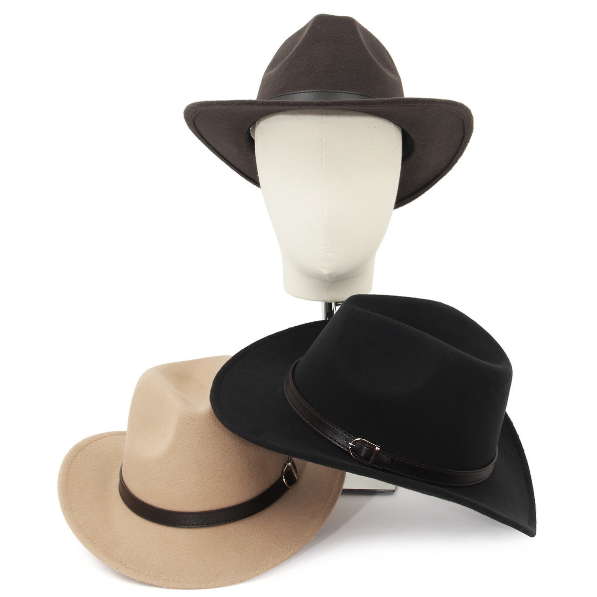 Sombrero para el sol retro estilo western con acabado de gamuza y estilo vintage