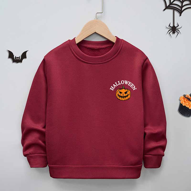 Kids Toddler Boys Girls Cartoon Print Fleece Sweatshirts
