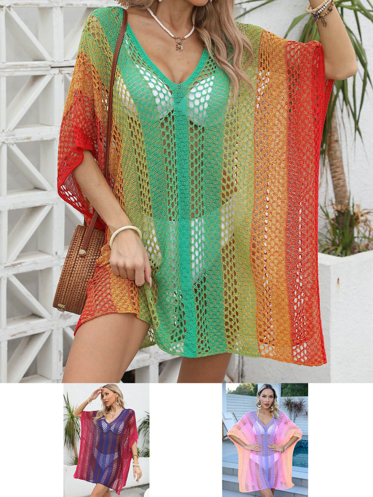 Vestido playero sexy de verano para mujer