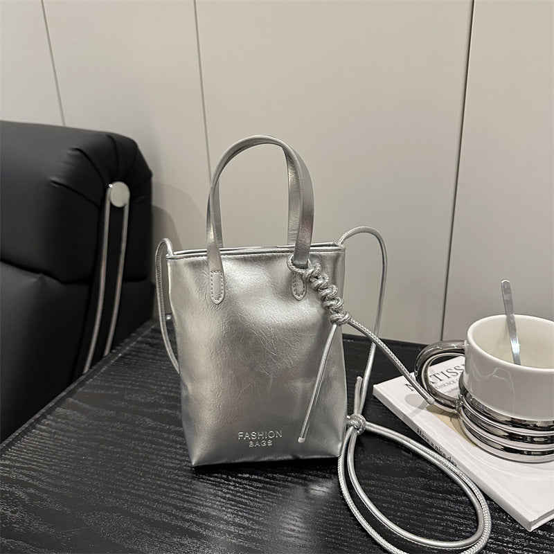 Bolso bandolera para teléfono móvil de color sólido y sencillo de moda