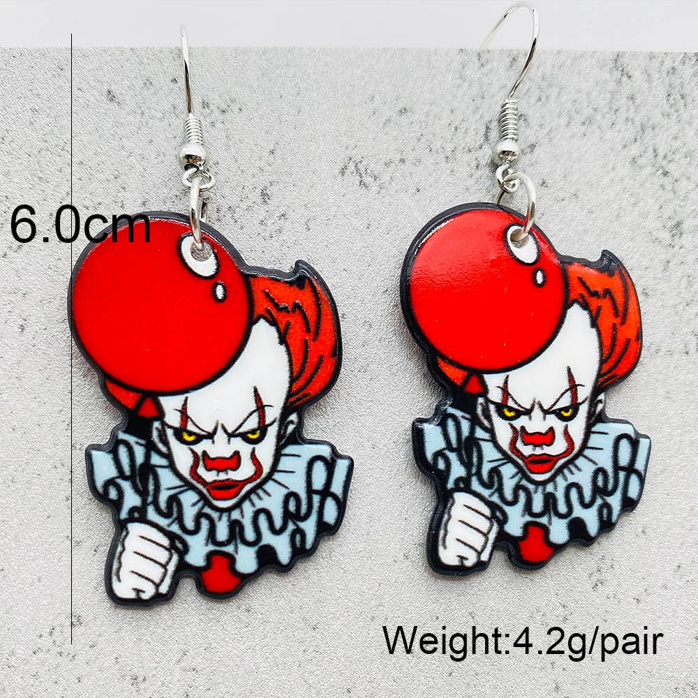 Halloween Women Fashion Scary Zombie Vampire Dangle Earrings