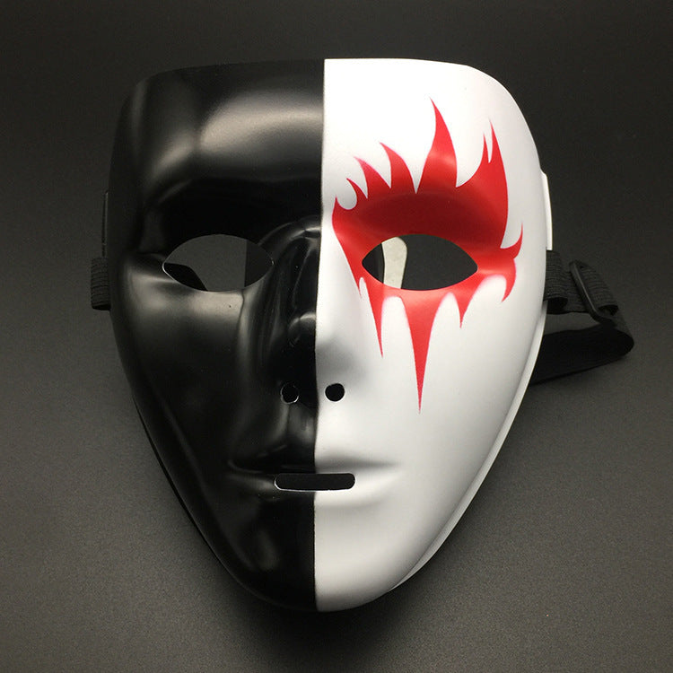 Men Simple Hand-Painted Full-Face Halloween Mask