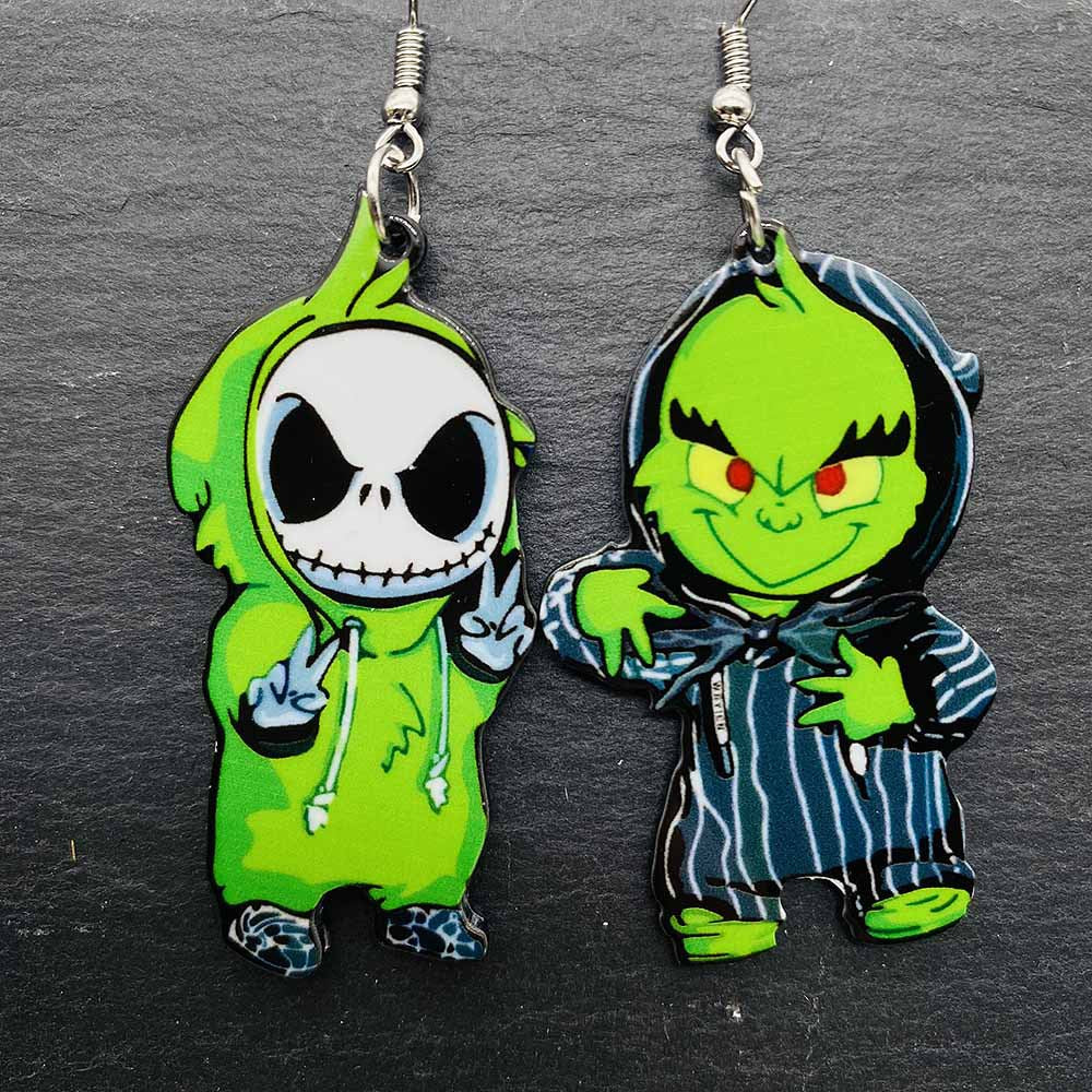 Halloween Women Fashion Scary Zombie Vampire Dangle Earrings