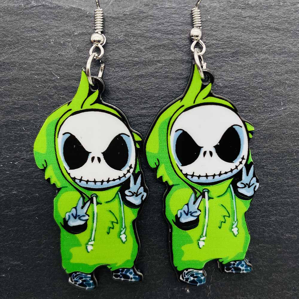 Halloween Women Fashion Scary Zombie Vampire Dangle Earrings