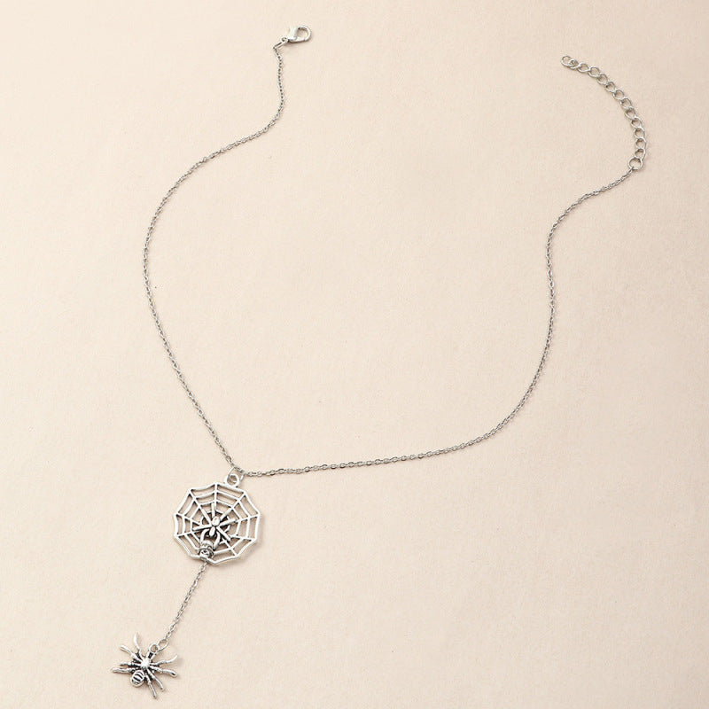Collar de calavera de animal de Halloween con personalidad de moda para mujer