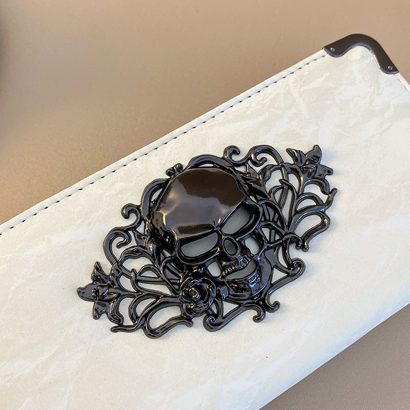 Gothic Halloween Skull Retro Personalized Wallet