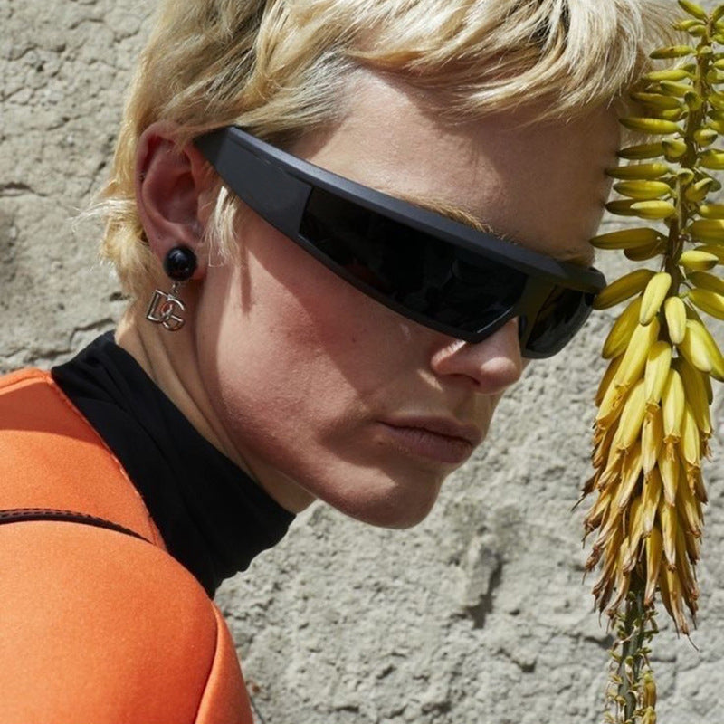 Gafas de sol deportivas para exteriores con lentes de espejo y montura de PC