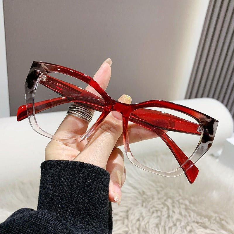 Monture de lunettes œil de chat pour femme - Design élégant en plastique