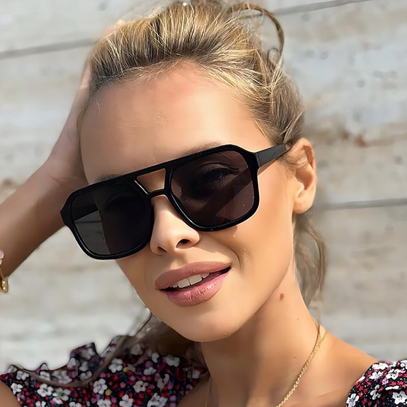 Gafas de sol clásicas de aviador de doble haz