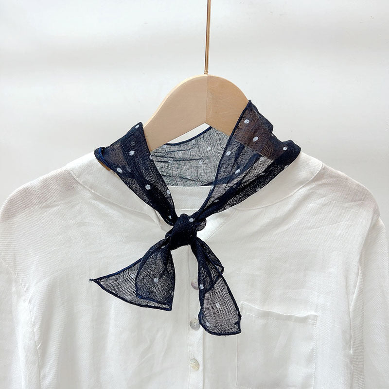 Spring And Summer Women Linen Small Long Scarf