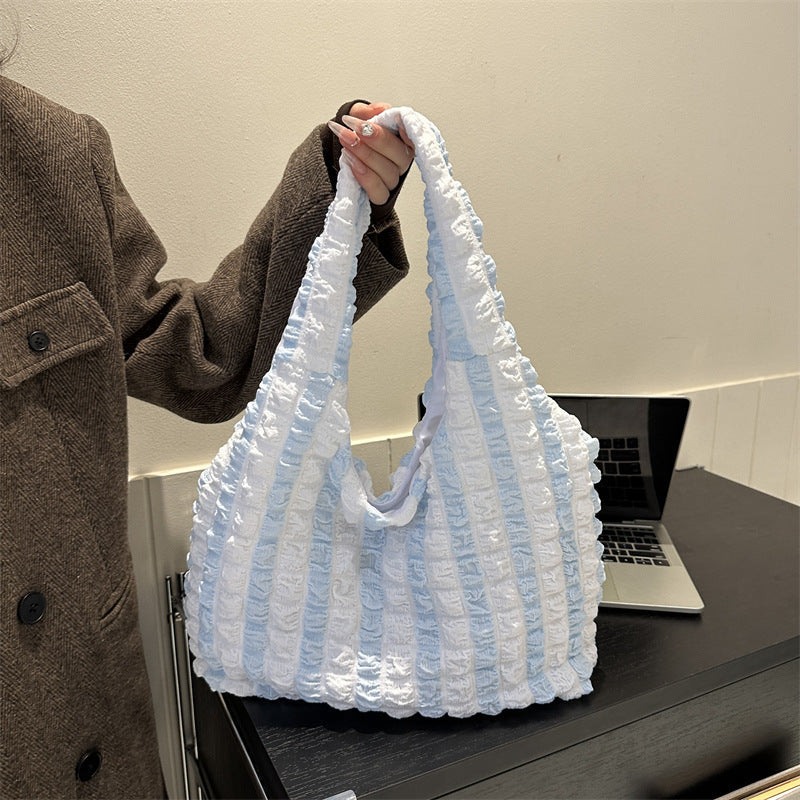Bolso de mano plisado informal de moda para mujer