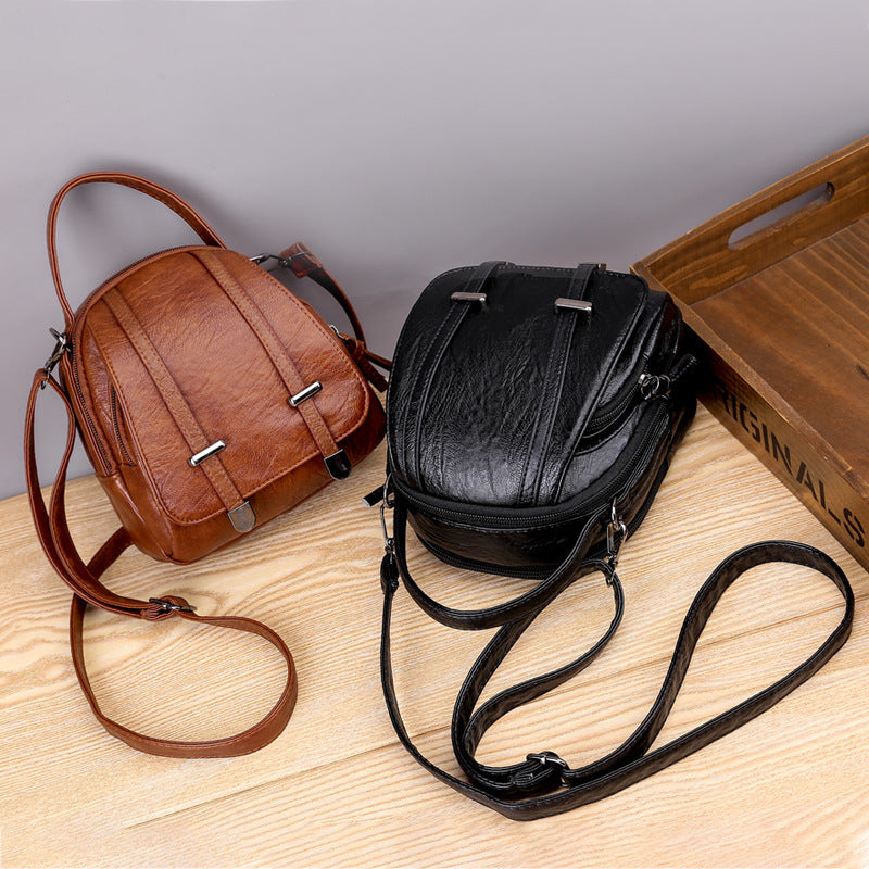 Women Vintage Crossbody Bag Made of Soft PU
