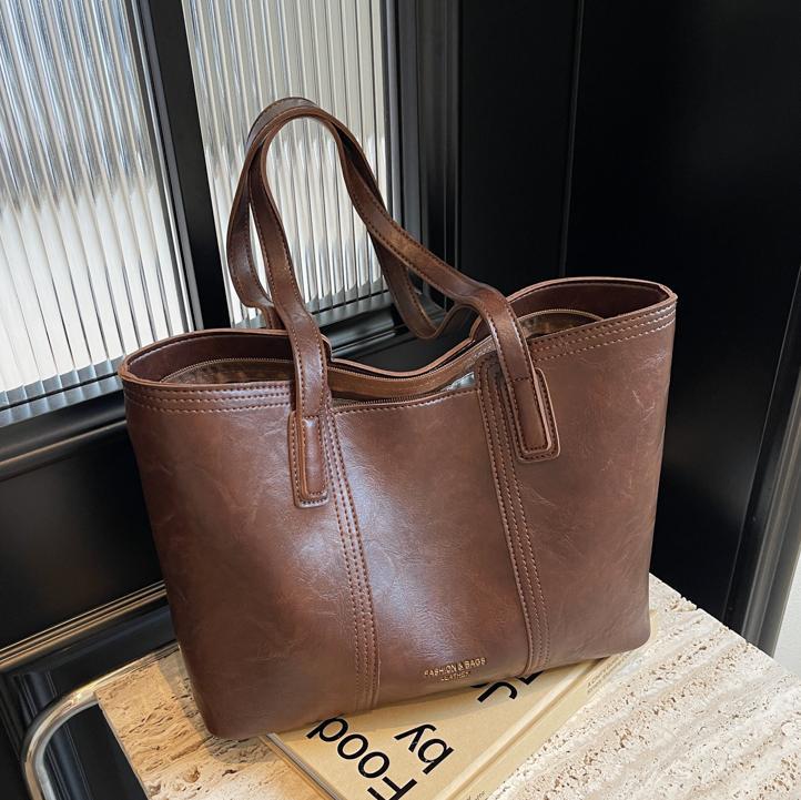 Bolso de mano informal de gran capacidad a la moda para mujer