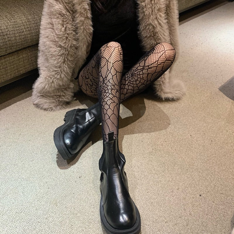 Halloween Women Fashion Dark Spider Web Hollow Pantyhose