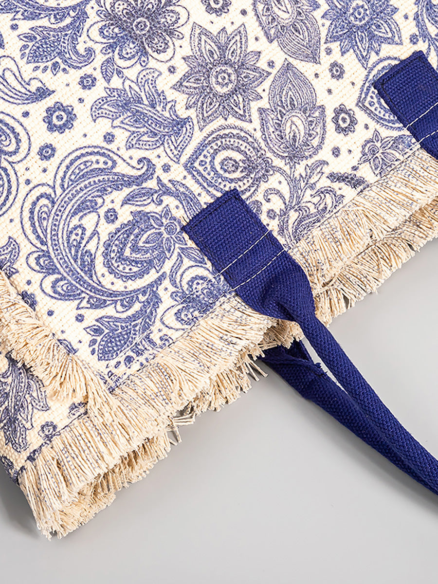 Bolso de mano bohemio informal de gran capacidad para mujer