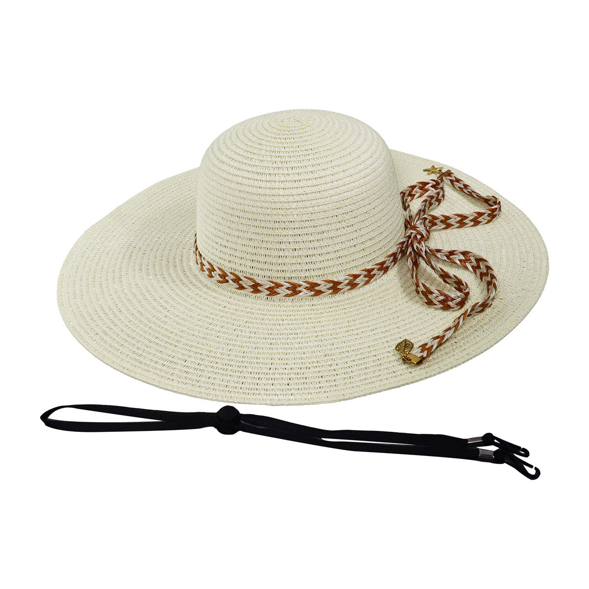 Sombrero de paja para playa, vacaciones, informal, de moda para mujer