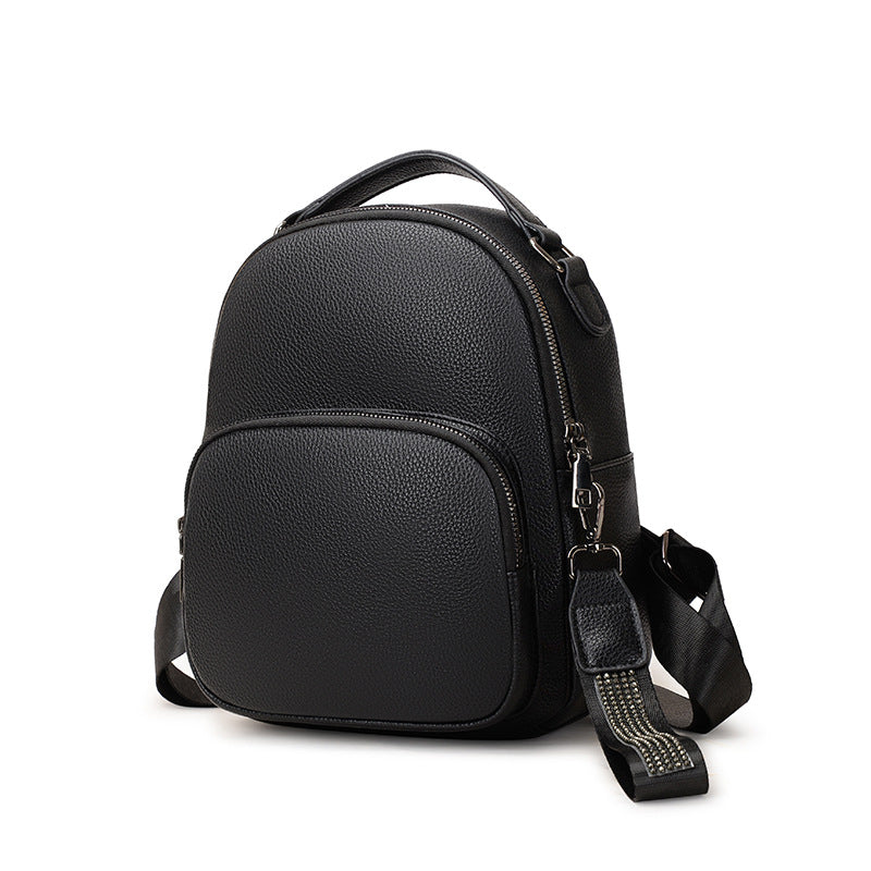 Women PU Soft Leather Small Casual Backpack