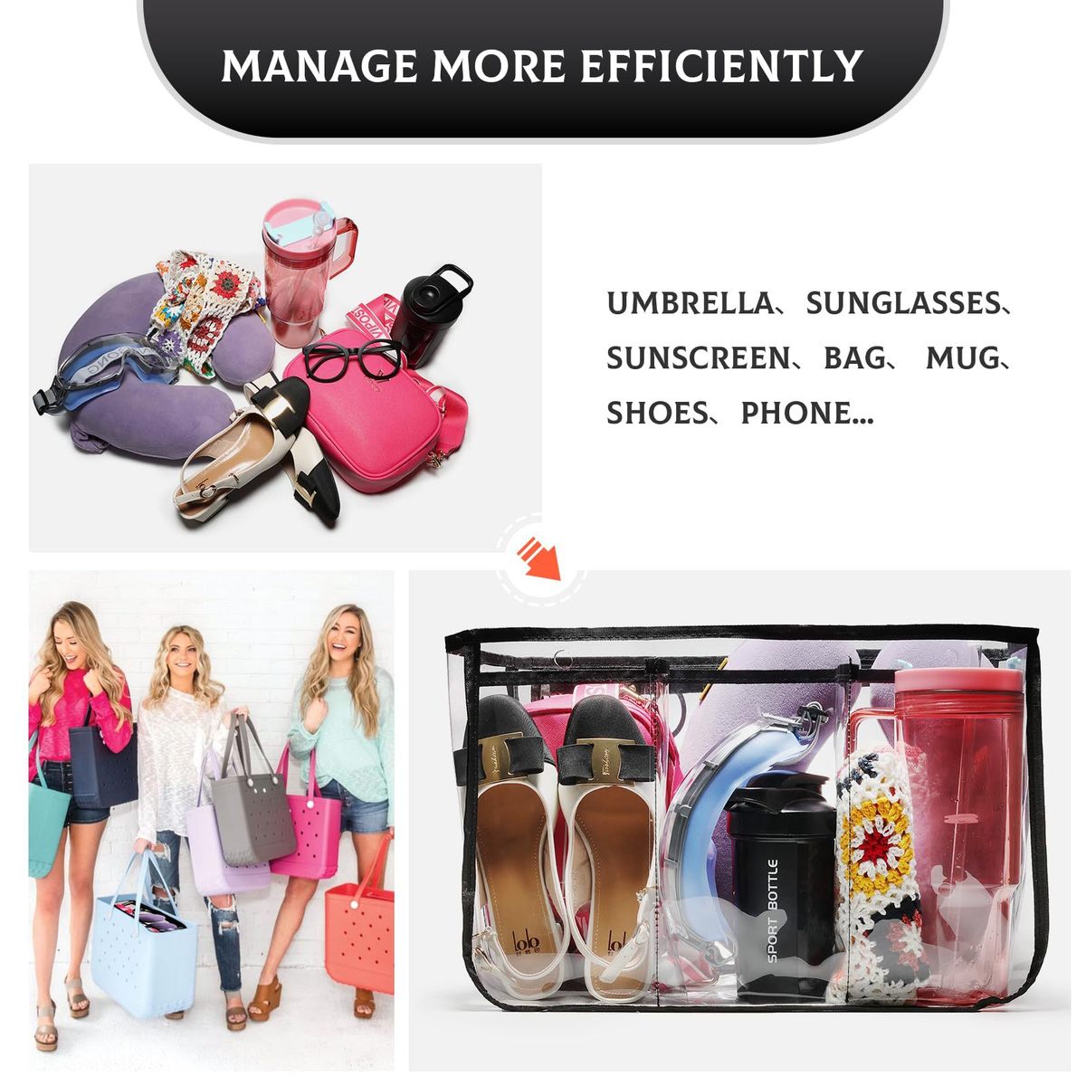 Bolsa de almacenamiento cúbica impermeable para la organización del hogar