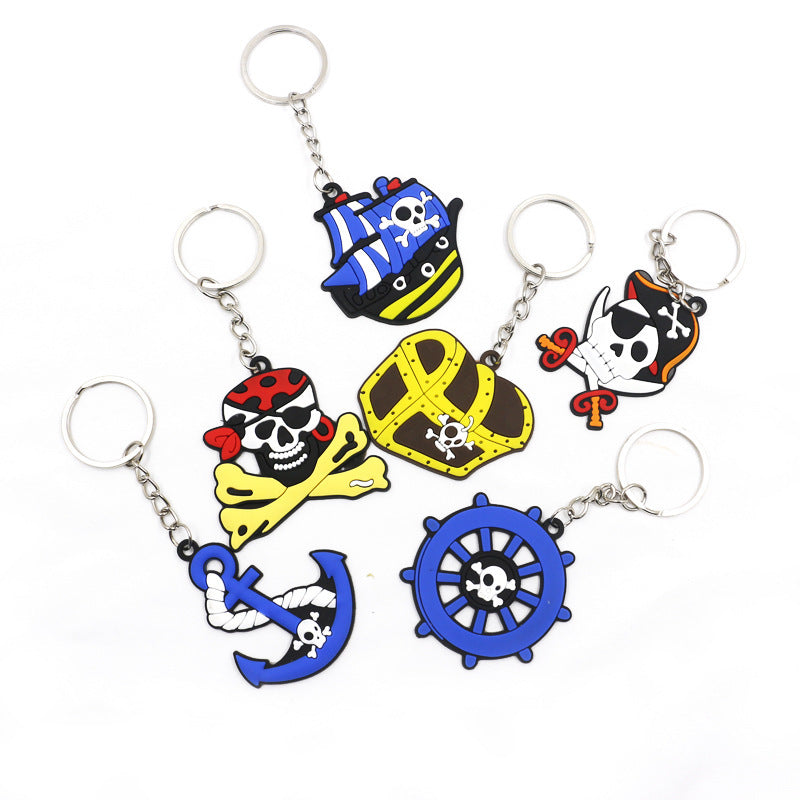 Halloween Unisex Fashion Pirate Skull Key Chain