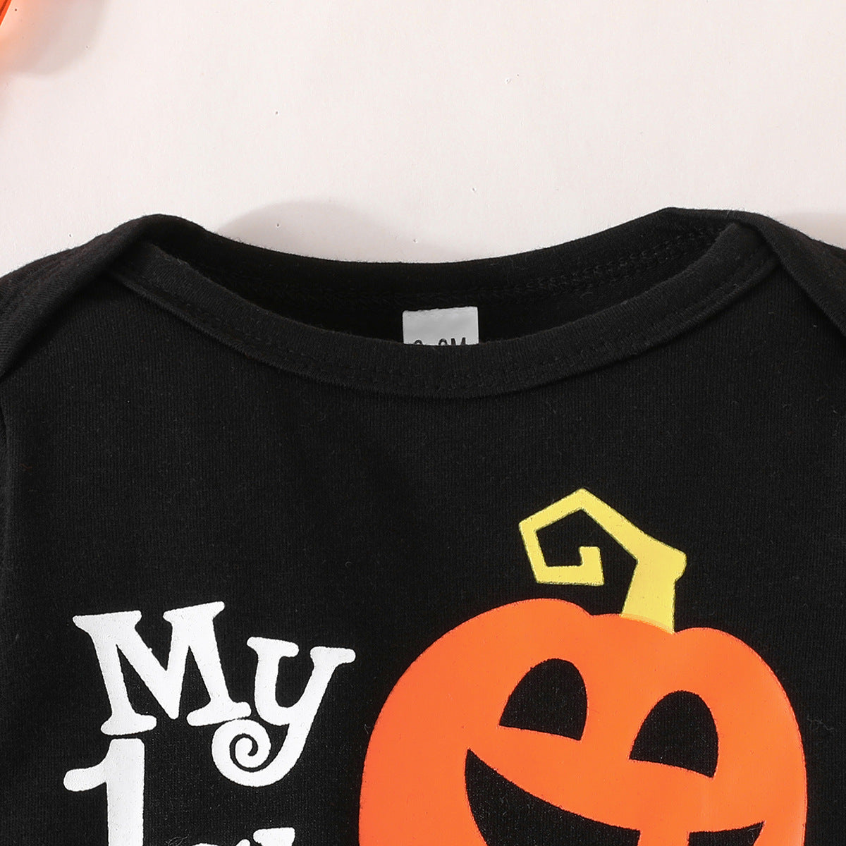 Conjunto de mameluco de calabaza de manga larga para niños y niñas