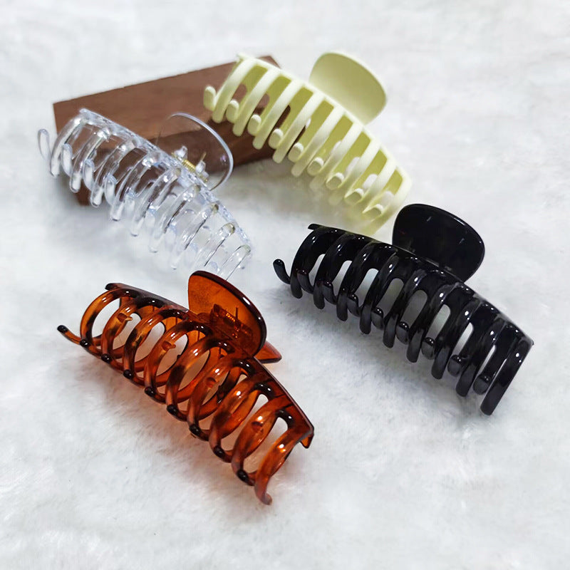 Simple Solid Color Grip Clip for Hair Styling