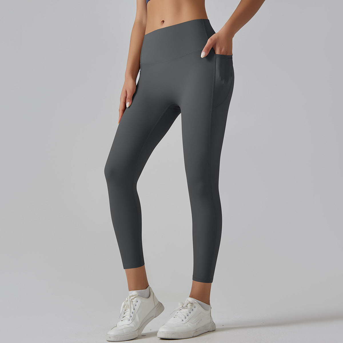 Leggings de yoga taille haute à séchage rapide pour femmes avec poches
