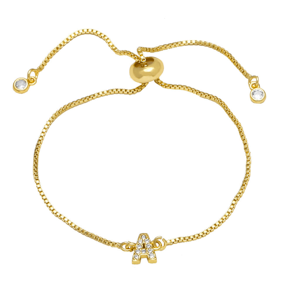 Fashion Adjustable Alphabet Bracelet for Women