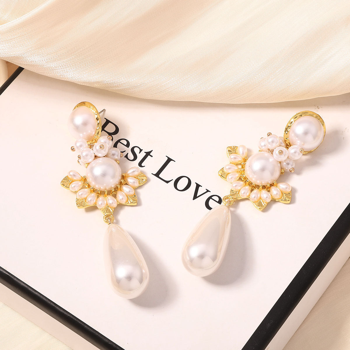 Elegant Tassel Imitation Pearl Drop Earrings