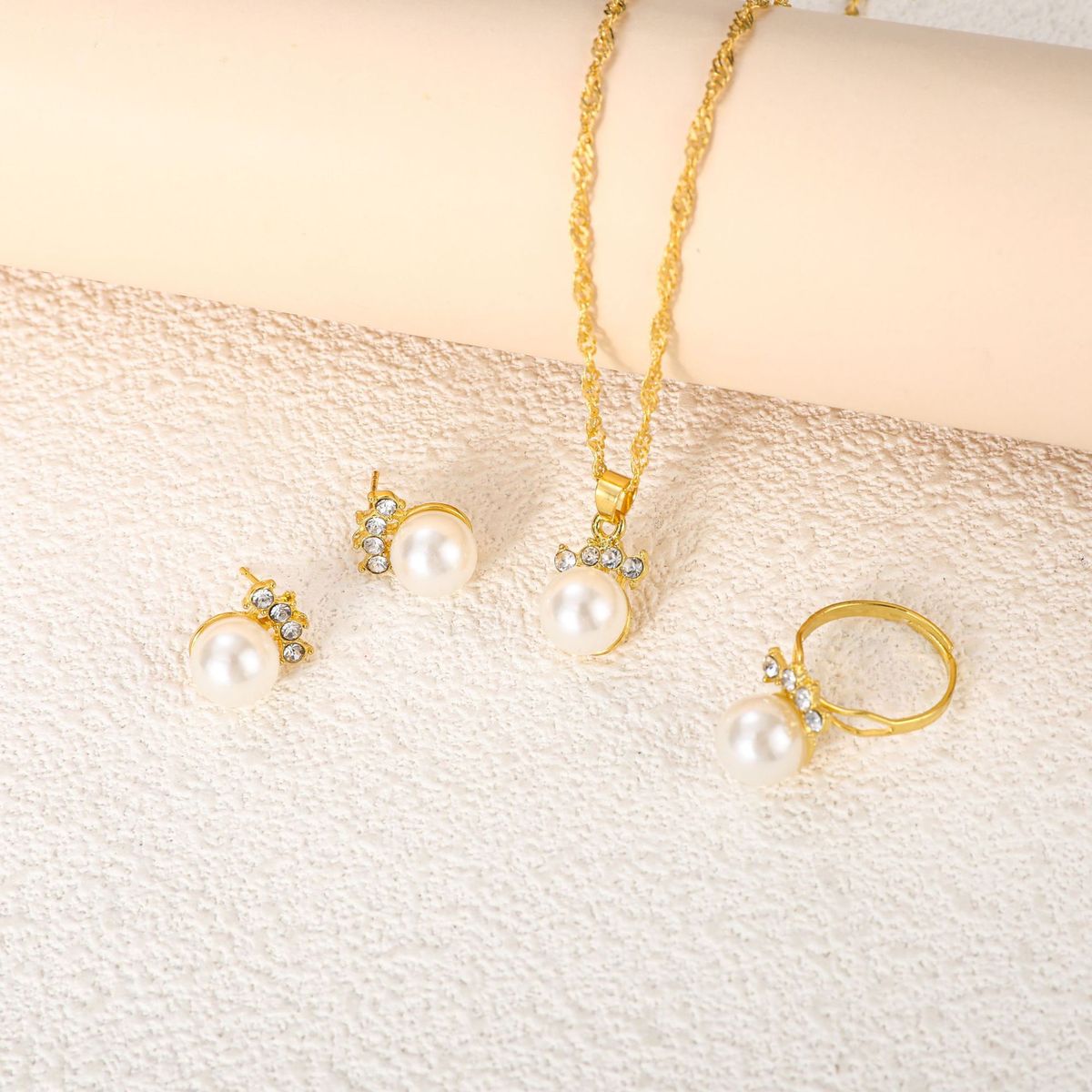 Women Fashion Imitation Pearl Jewelry Set