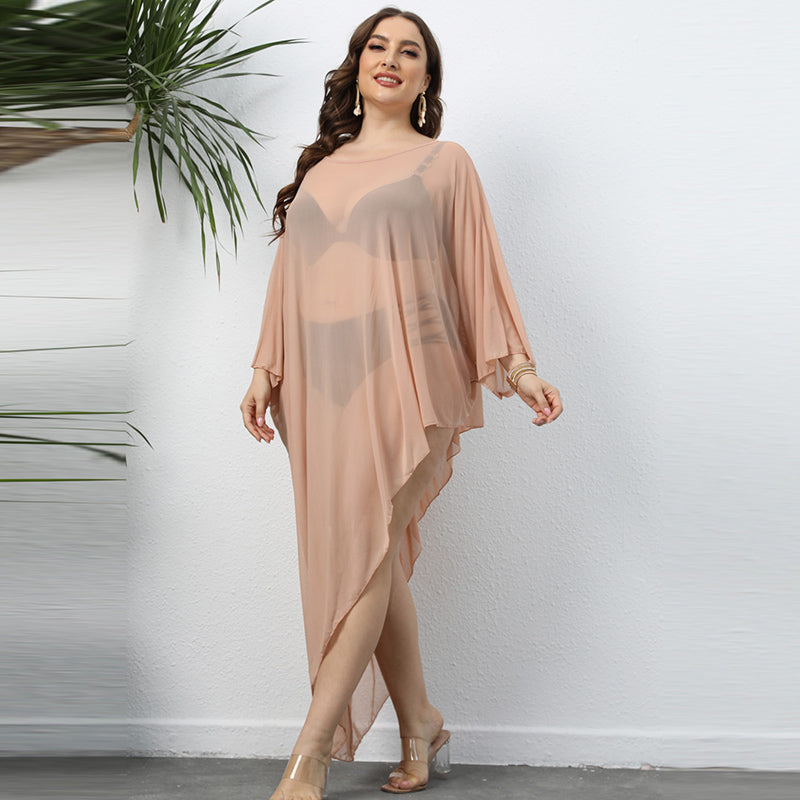 Vestido playero informal de verano para mujer, talla grande
