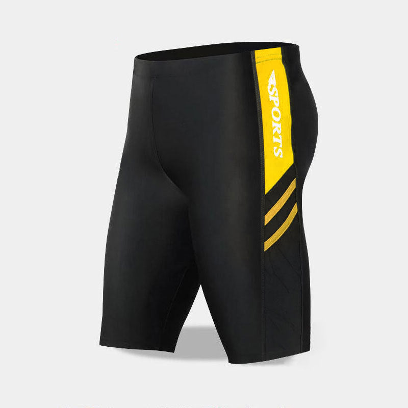 Traje de baño profesional con estampado de letras y colores a juego para hombre