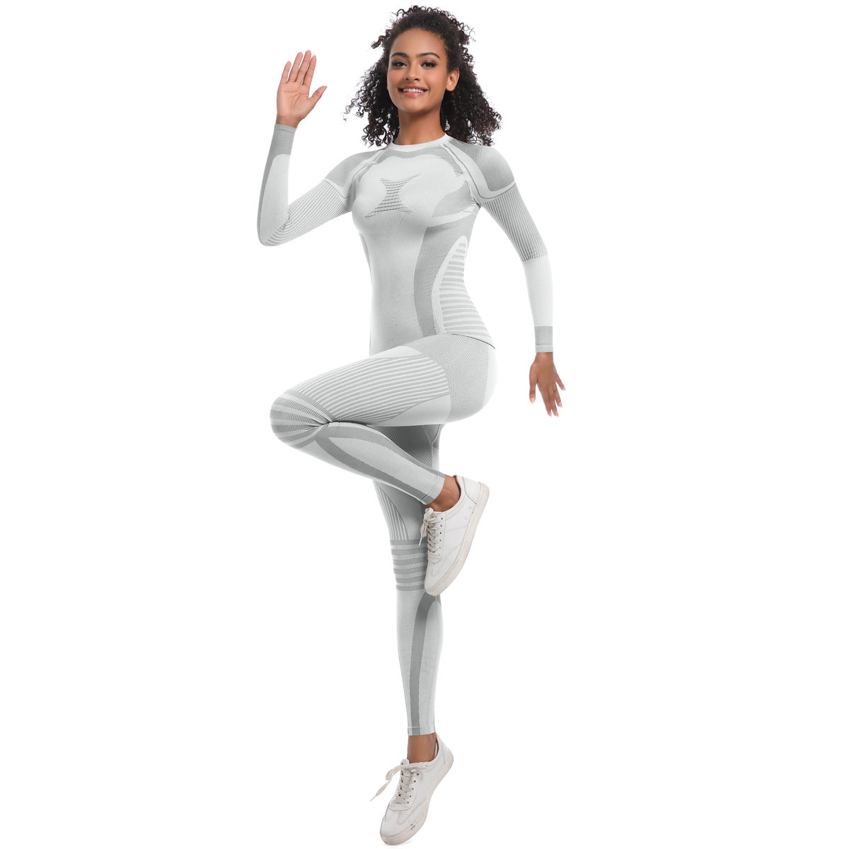 Women Yoga Color Contrast Cycling Running Set