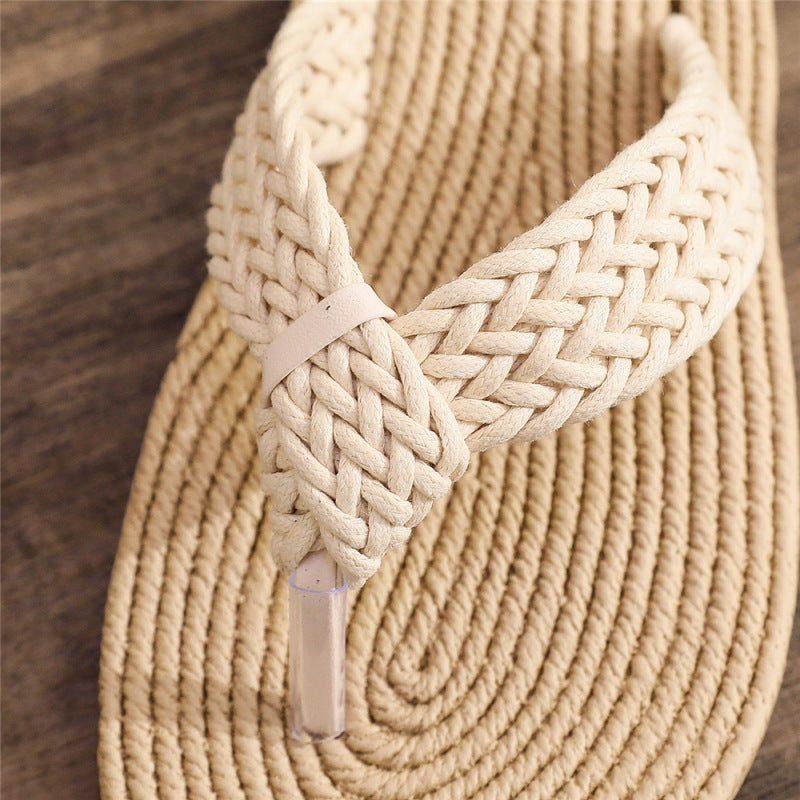 Chanclas casuales de playa de talla grande para mujer de moda de verano