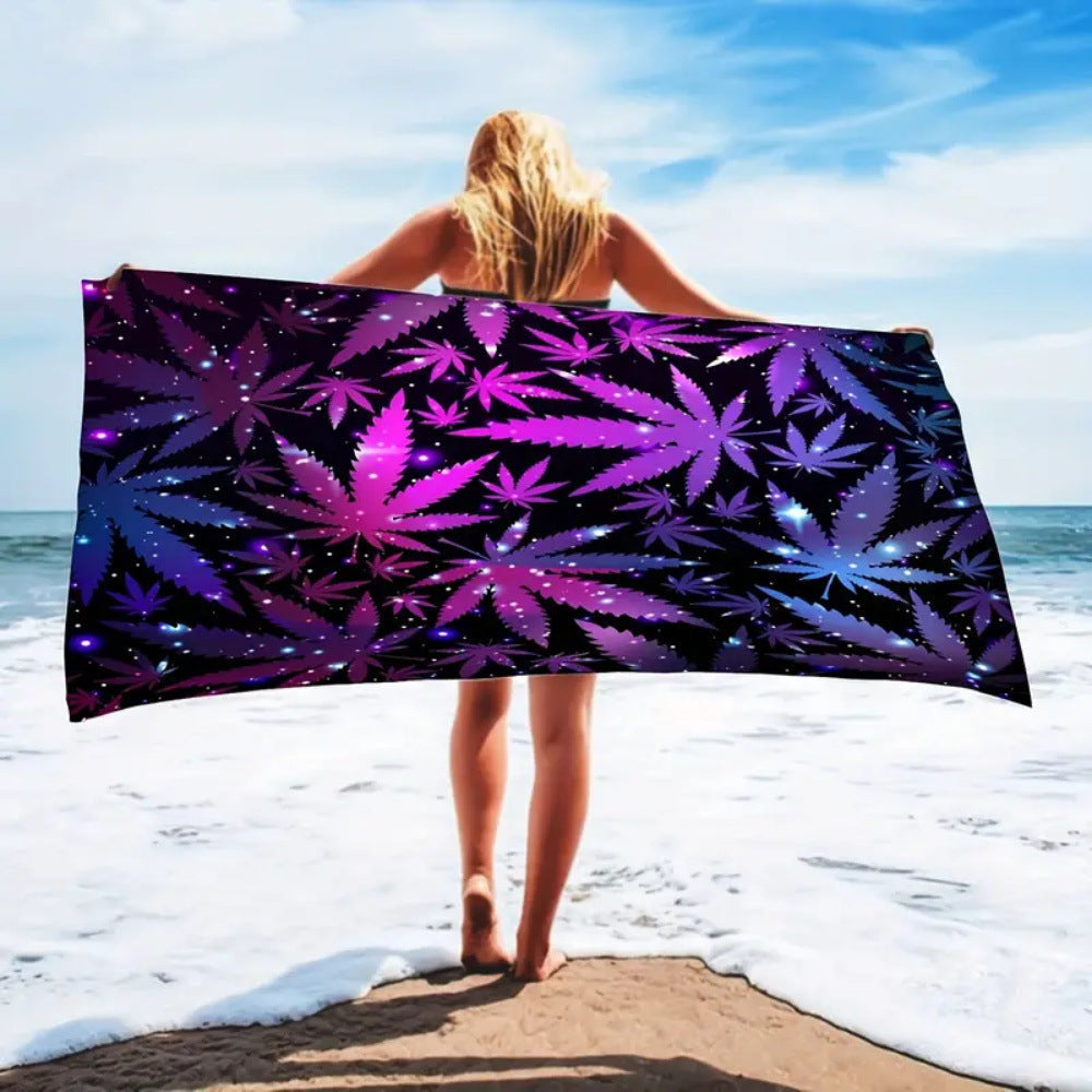 Toalla de playa con estampado gráfico de mal de ojo