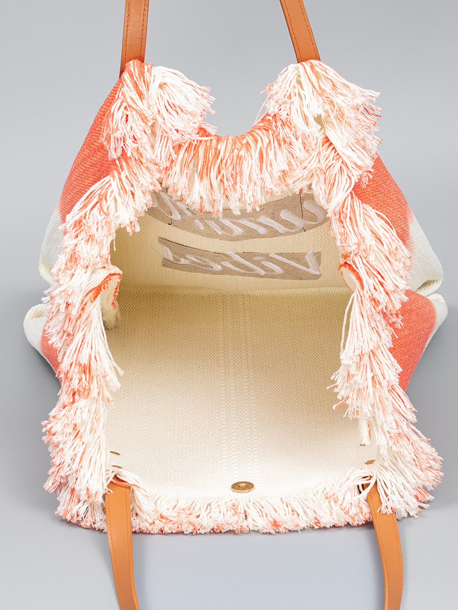 Sac fourre-tout brodé style bohème décontracté pour les fêtes