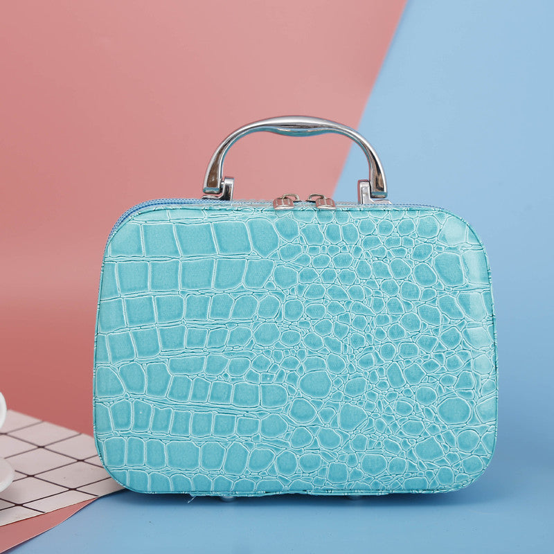 Hot Sale Women Zipper Design Crocodile Cosmetic Bag