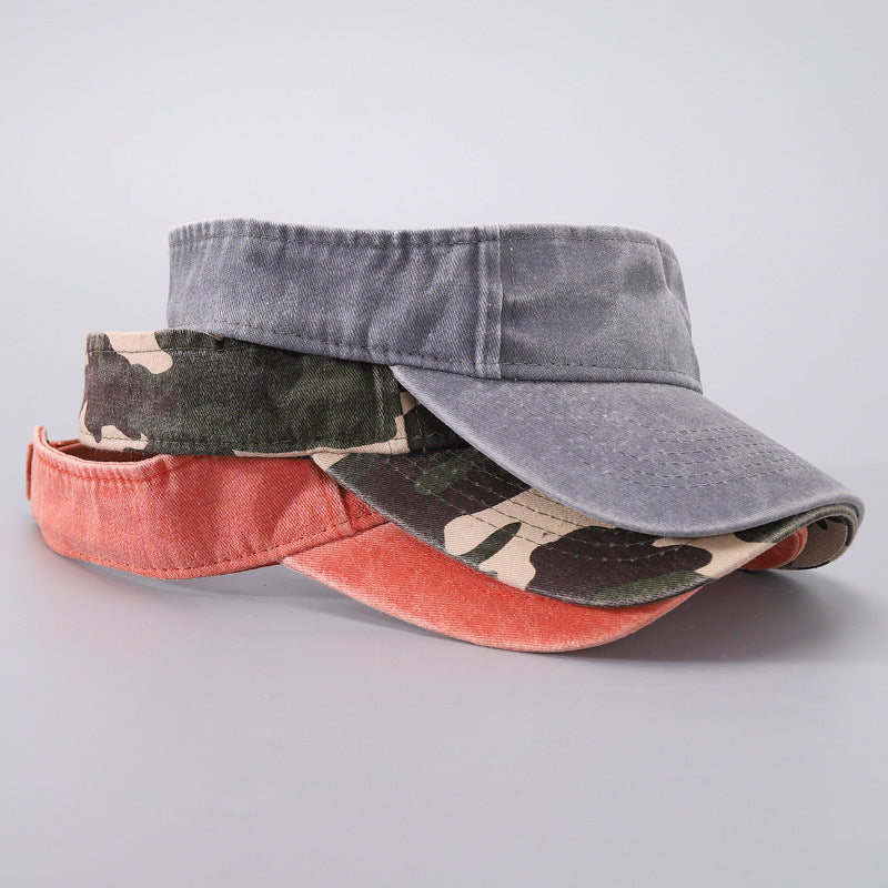 Chapeau de protection solaire respirant en coton denim décontracté pour homme