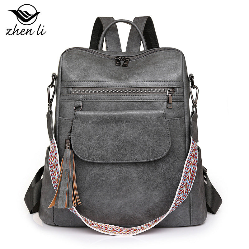 Women Large Capacity Retro Dual-Use Backpack