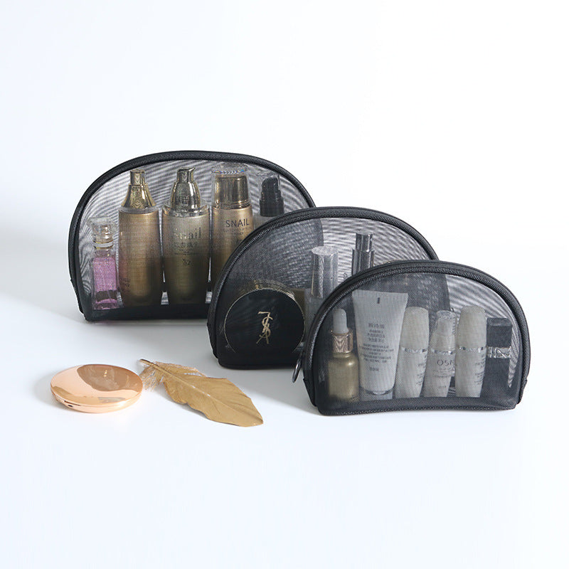 Bolsa de cosméticos transparente de gran capacidad