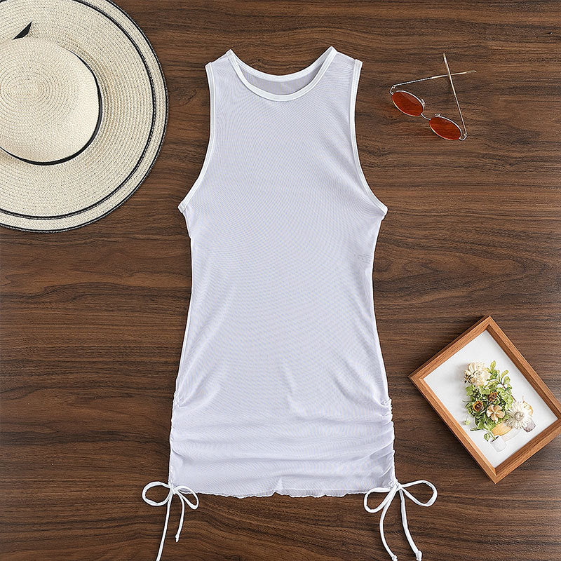 Women Fashion Sexy Solid Color Swimsuit Cover-Ups