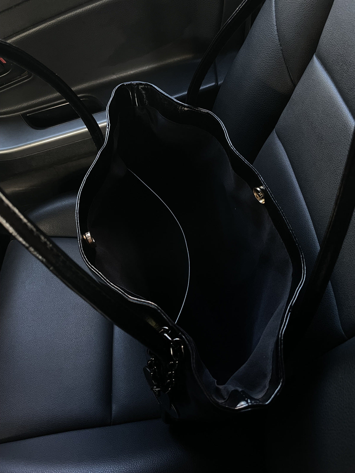 Women Fashion Casual Simple PU Leather Tote Bag