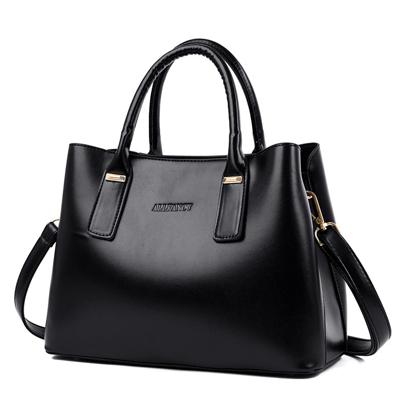 Sac à main décontracté à grande capacité pour femme, couleur unie
