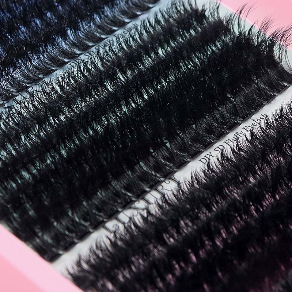 Faux cils épais et recourbés segmentés à la mode pour femmes
