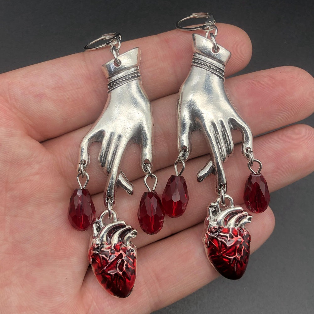 Dark Wind Funny Halloween Earrings Vintage Alloy Jewelry
