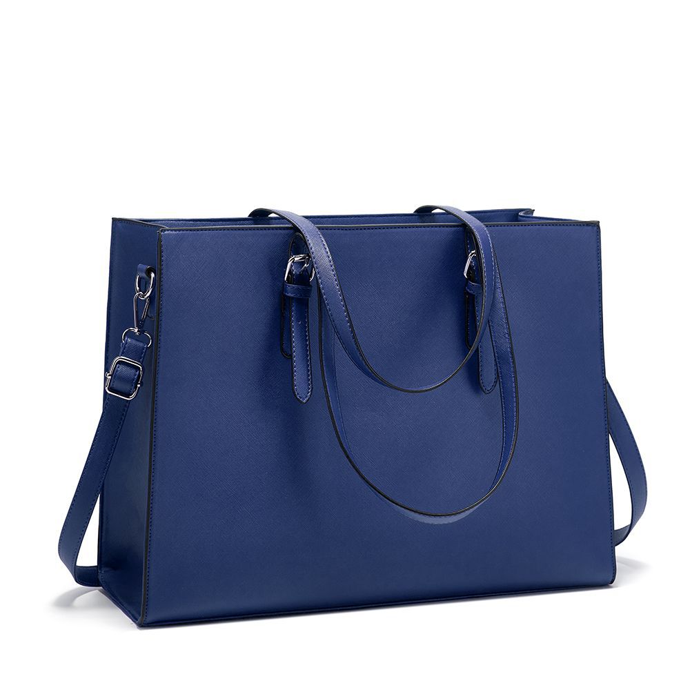 Women Large Capacity Laptop Tote Bag in PU Material