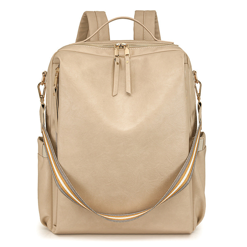 Women Retro Style Multi Functional Pu Fashion Backpack