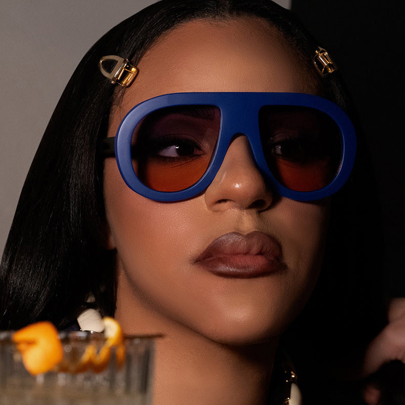 Gafas de sol vintage con montura grande personalizadas