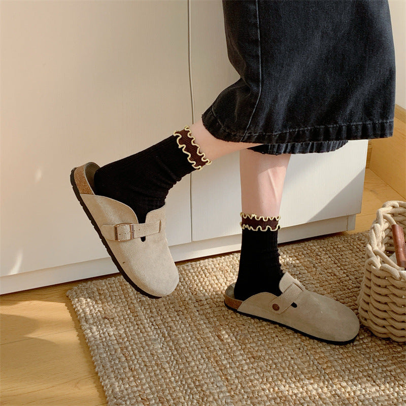 Fashion Distinctive Wood Ear Side Stockings